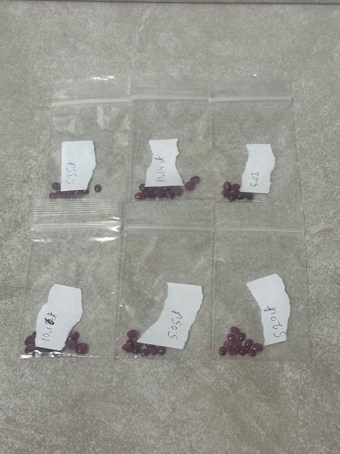 5.6mm Loose Oval Cut Ruby Stones Approximately 41TCW