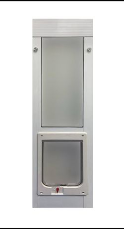 New Other Ideal Pet Products Aluminum Vertical Sash White Window Pet Door