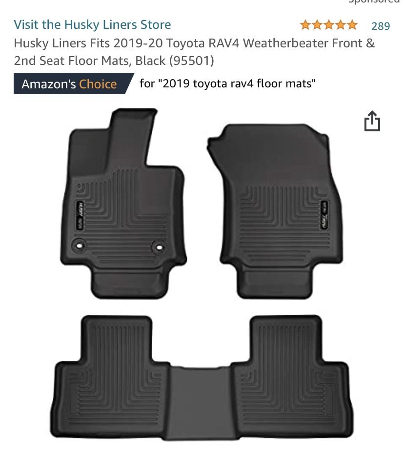 2019-2020 Toyota Rav 4 Husky Liner Front & Rear