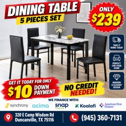 Modern 5pcs dining table‼️