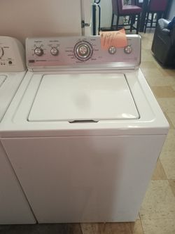 Maytag washing machine washer white super size heavy duty works great . Warranty . Delivery available . 2203 Fowler st. Ft. Myers 33901