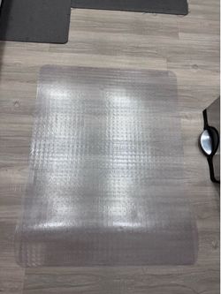Clear Studded Office Chair Mat for Carpet 35.5x48