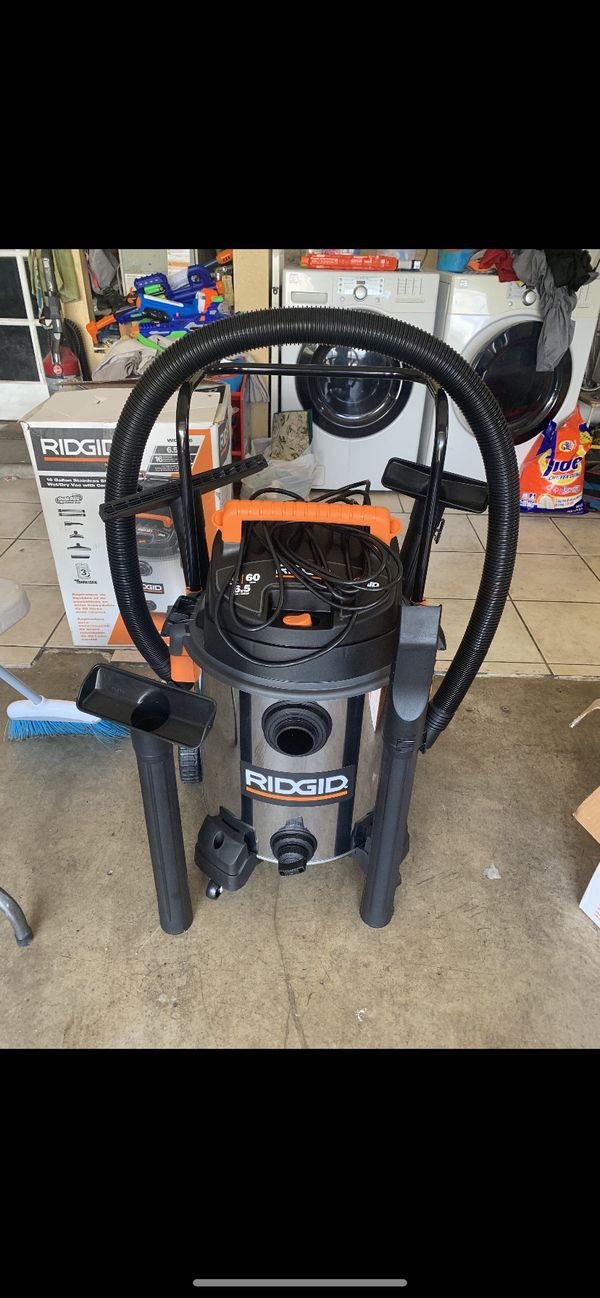 Ridgid 16 gallon stainless steel vacuum for Sale in Riverside, CA OfferUp