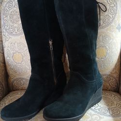 Black UGG Tall Suede Boots