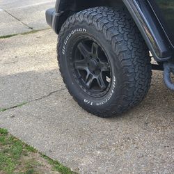 Jeep Wrangler Wheels/Rims 17 X 8.5, Black, Set Of 4
