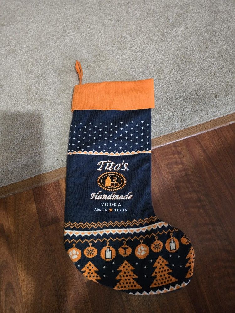 TITOS VODKA CHRISTMAS STOCKING NEW