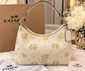 Coach Floral Print Shoulder Bag