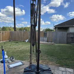 ABBA 9 X 12 Patio Umbrella Frame And Weights.