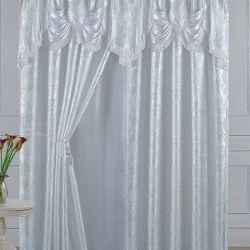 8 Set De Cortinas Blancas 