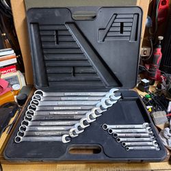 VTG Craftsman 44127 16 pc SAE Combination Wrench Set -USA-  1/4” -  1-1/8”