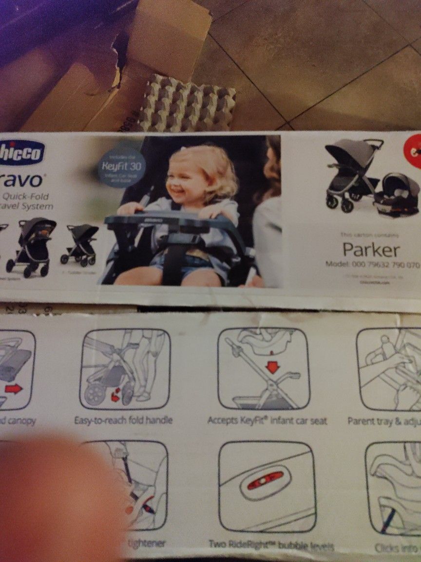 Chicco Bravo 3in 1 Quick Fold Trio Travel System