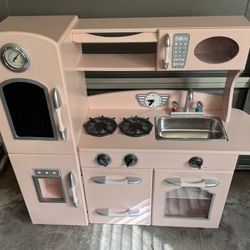 Pottery Barn Pink Kids Retro Kitchen