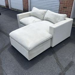 Modern Cream Sectional with Chaise — Great Condition!