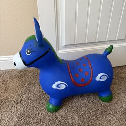 Bouncing Blue Donkey Kids Toy