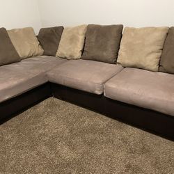 Leather Sectional Couch 