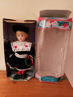 Vintage Brinn's Porcelain Christmas Doll