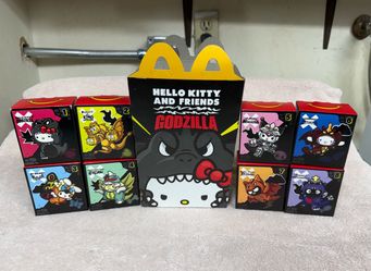 McDonald’s Godzilla Hello Kitty Set and Happy Meal Box