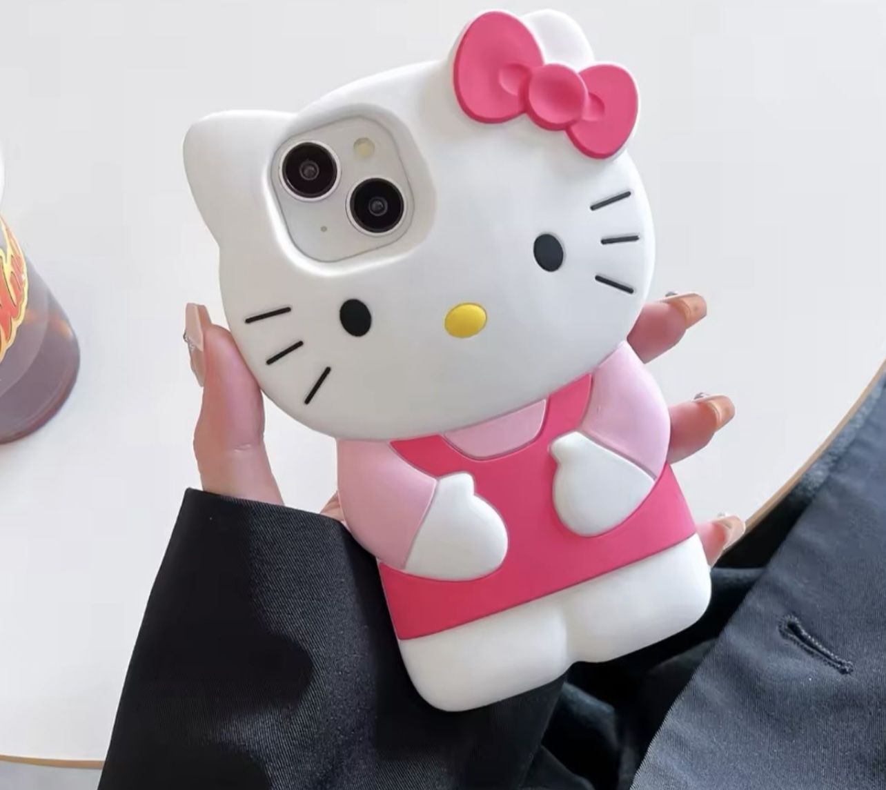 Hello Kitty 3D Silicone Soft Phone Case For iPhone 14 Pro Max