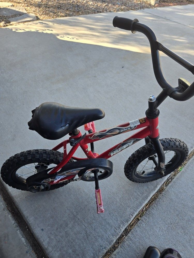 *12" Red And Black Bike* Front And Back Reflectors*