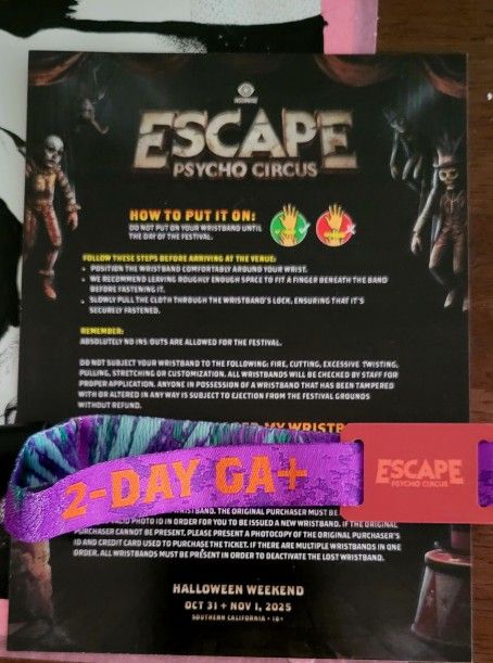 Escape Halloween 2025 Ticket