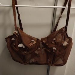 Cute Brown Butterfly top (Corset)