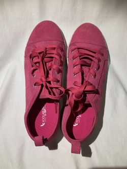 Koolaburra by UGG Womens Kellen Suede Low Top Lace Up Sneakers Pink Size 5