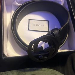 black matte gucci belt