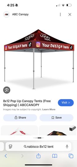Lrg Pop Up Tent ( Nabisco Design)