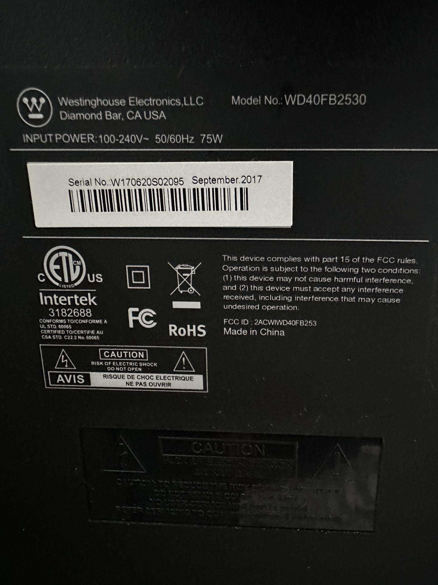 LED Tv 40 Inch - See Description