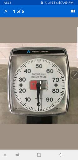 GREAT CONDITION! VINTAGE HEALTH O METER DOCTORS SCALE - 300 LBS CAPACITY