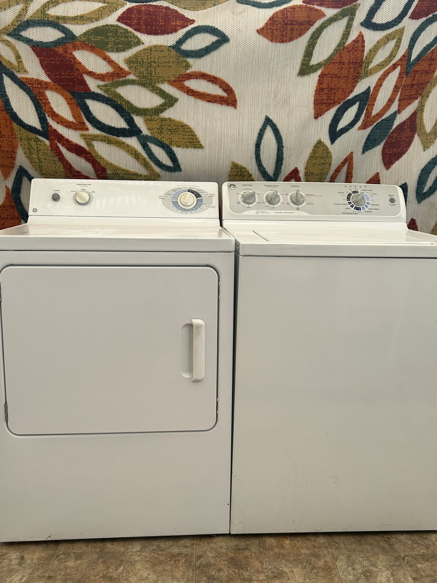 GE Washer And Gas Dryer
