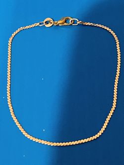 Yellow 14k Gold Serpentine Chain Bracelet 7” 1.4g