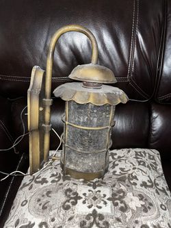 Vintage Bronze Light Fixture Light Lamp “20