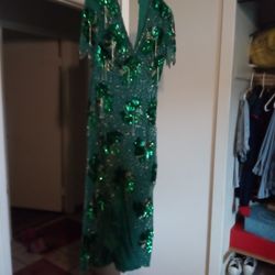 Beautiful Dress Beautiful Green Color Size 12
