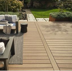 TimberTech Vintage 1-in x 6-in x 16-ft Weathered Teak Grooved/ Solid PVC Deck Board