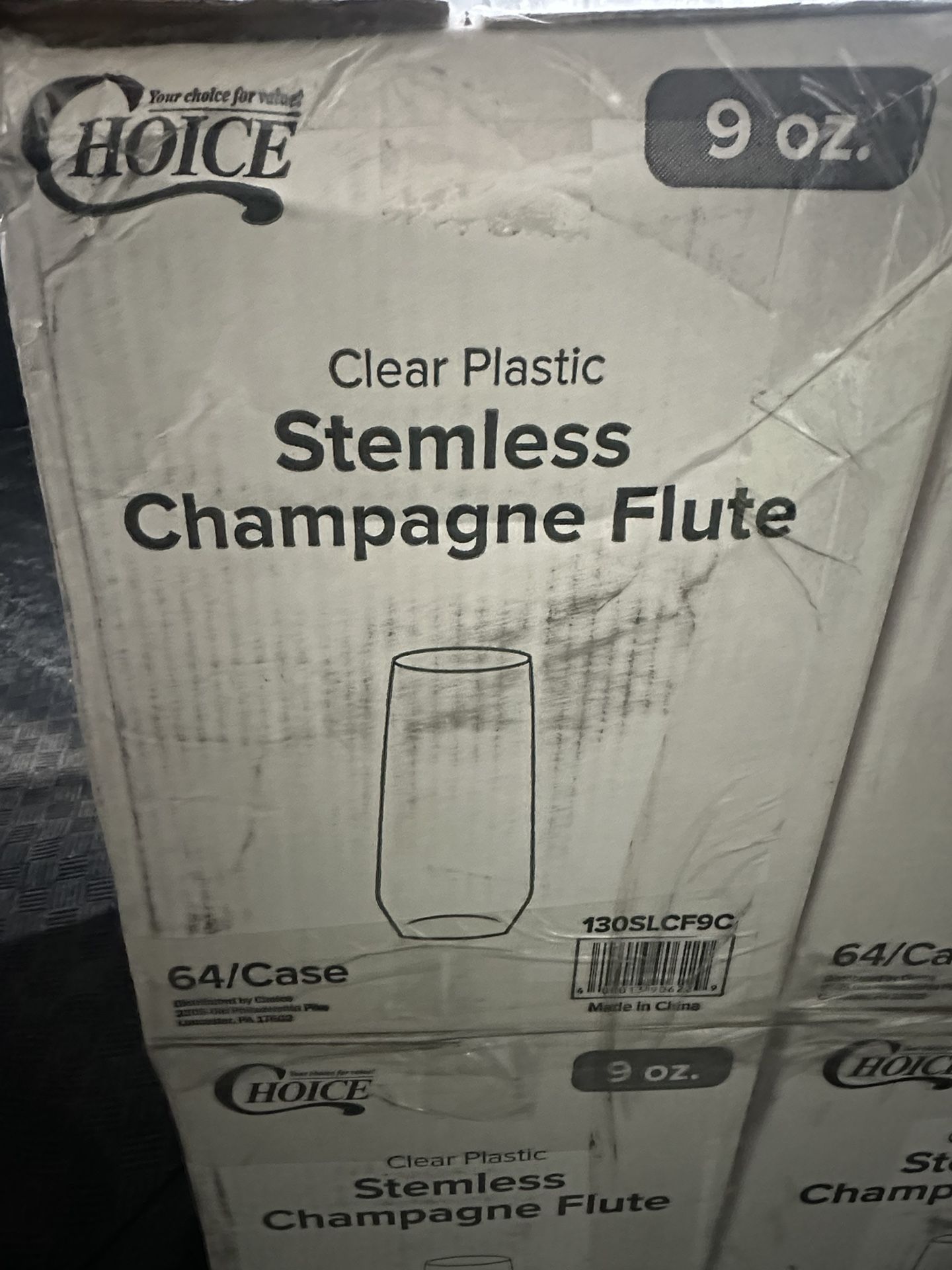 Stemless Champagne Flute 9oz 64/case