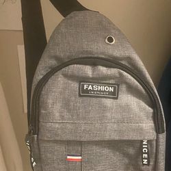 Letter Patch Decor Sling Bag Mini Zipper Fanny Pack Chest Bag Crossbody Bag Shoulder Bag