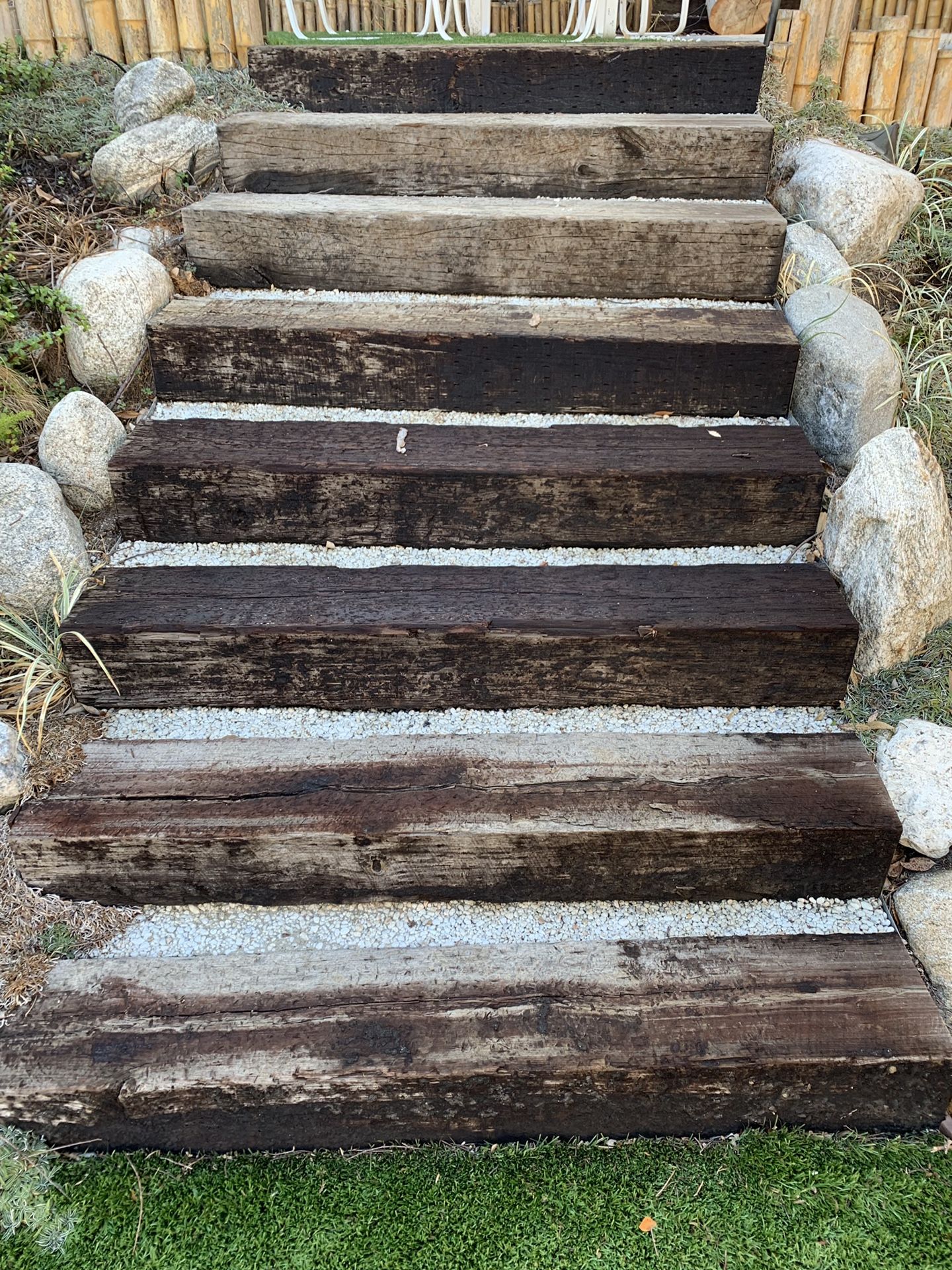 10 Wooden Rails for Landscaping / Railroad Ties for Sale in Los Angeles