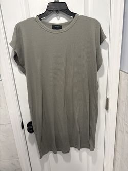 Green ribbed short sleeve shirt #Forever21