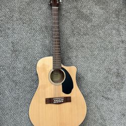 Fender CD-60SCE 12 with case