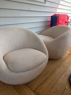 Pair of Round Accent Chairs