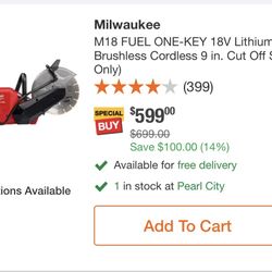 Milwaukee Demo Saw