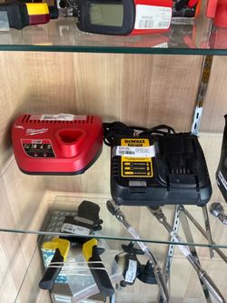 Milwaukee M12 and DeWalt DCB115 Battery Chargers
