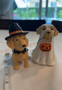 Halloween Dog Figurines Set of 2
