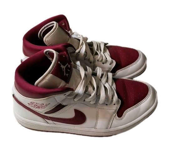 Air Jordan 1 Mid Reverse Chicago BQ6472-161 Red/White Women's Size 8