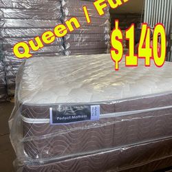 New QUEEN Pillow Top 