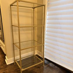 4 Tier Glass Shelf/Bookcase