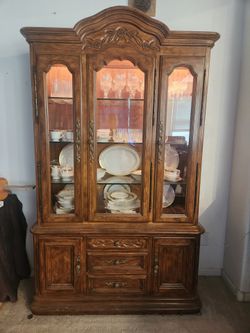 Wooden china cabinet