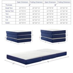 Twin Foldable Mattress 