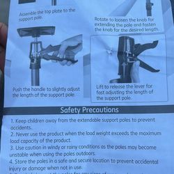 Extendable Support Poles 